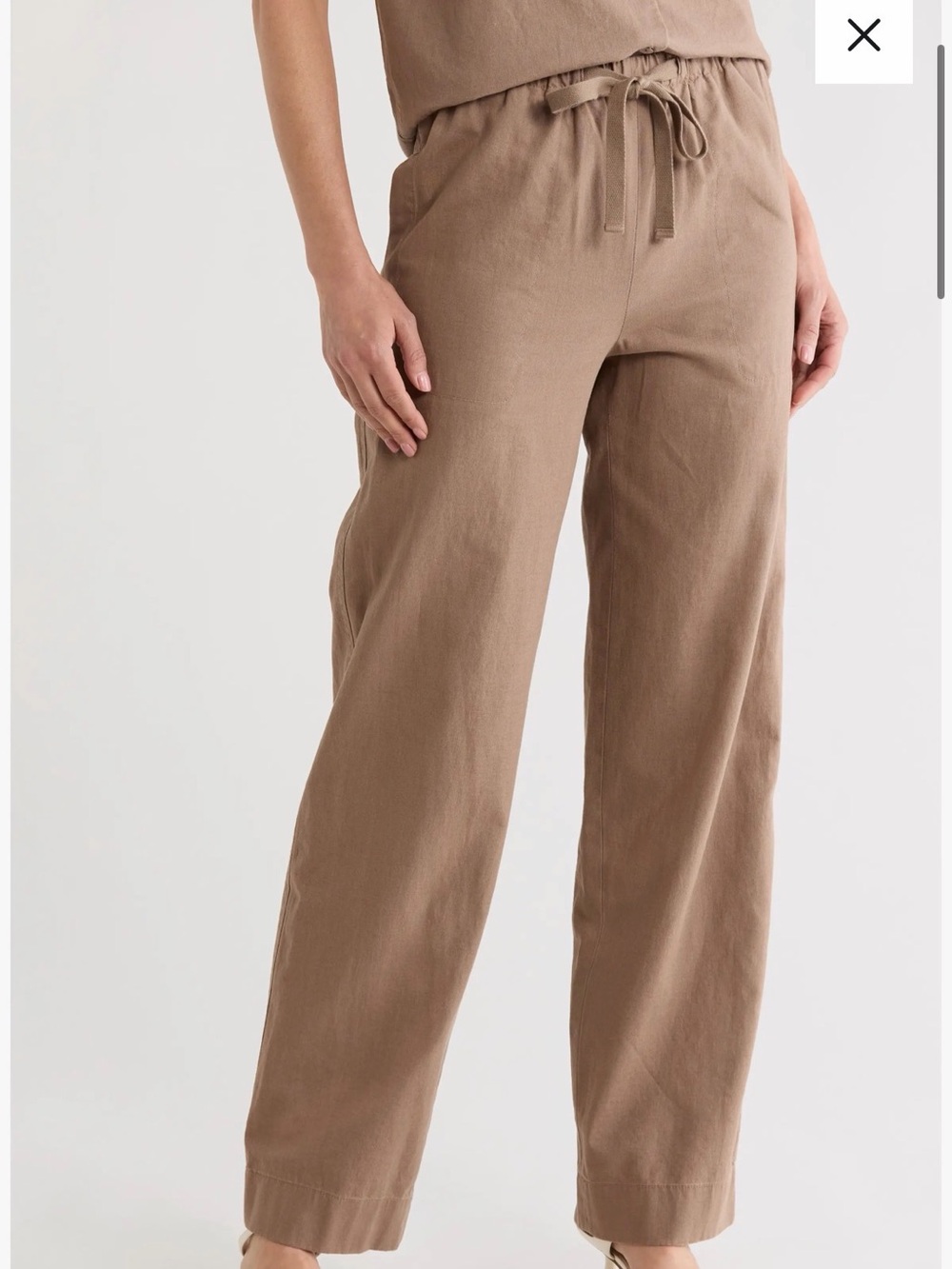 Vince Tie Pull On Wide Leg Pantx